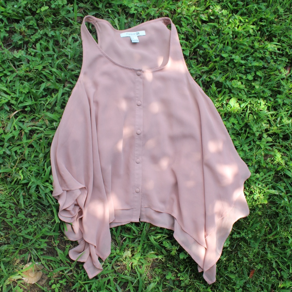 Forever 21 Button Up Dress Tank